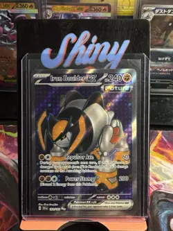 Pokemon TCG Iron Boulder EX Scarlet & Violet Temporal Forces 192/162 Full Art - Image 1