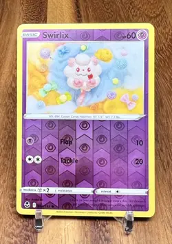 Swirlix 083/195 Reverse Holo Silver Tempest Pokemon Card NM - Image 1