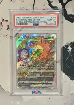 2022 Pokemon SWSH Charizard VStar Ultra Premium Collection Promo #262 PSA 10 - Image 1