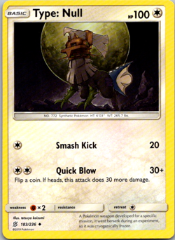 Type: Null 183/236 Cosmic Eclipse Pokemon TCG NM - Image 1
