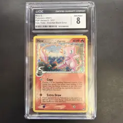 Mew Delta Species Pop Series 5 3/17 Inverted Back Error CGC 8 - Image 1