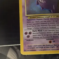 Pokemon Gengar 5/62 Fossil Holo Rare Unlimited Stage 2 1999 Wizards English - Image 5