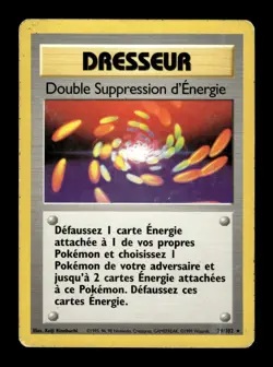 Carte Pokemon Double Suppression d'Energie 79/102 Set de Base FR - Image 1