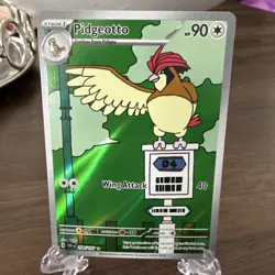 Pokemon TCG Pidgeotto Holo Illustration Rare Full Art Obsidian Flames 208/197 - Image 3