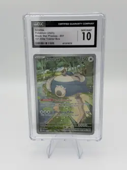 Snorlax Pokemon 2023 Black Star Promos 051 Elite Trainer Box CGC 10 GEM MINT - Image 1