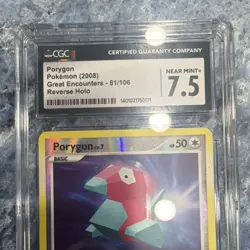 Pokemon Porygon Great Encounters 81/106 Reverse Holo 2008 CGC 7.5 - Image 2
