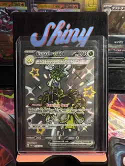 Pokemon TCG Espathra EX 214/091 Shiny Ultra Rare Full Art Paldean Fates - Image 1