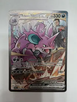 Pokemon Team Rocket's Nidoking EX 233/182 Destined Rivals Special Illustration … - Image 1