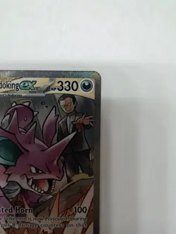 Pokemon Team Rocket's Nidoking EX 233/182 Destined Rivals Special Illustration … - Image 3