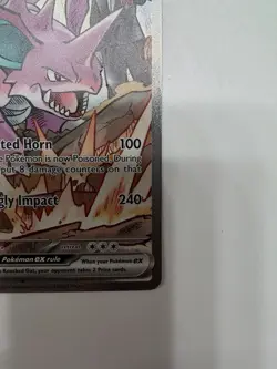 Pokemon Team Rocket's Nidoking EX 233/182 Destined Rivals Special Illustration … - Image 4