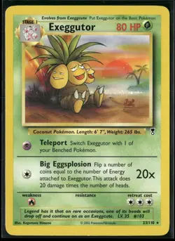 Pokemon - Exeggutor 23/110 Rare Legendary Collection LP - Image 1