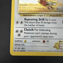 Pokemon Lt. Surge's Fearow 7/132 Gym Heroes Unlimited Holo Rare 70 HP English MP - Image 4