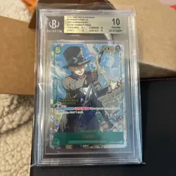 GOLD BGS 10 3rd Anniversary Winner Prize One Piece Card Promo Sabo. - Image 1