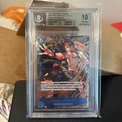 2025 One Piece Promos OP07053 Portgas D. Ace 3rd Anniversary Winner BGS 10 GOLD - Image 1