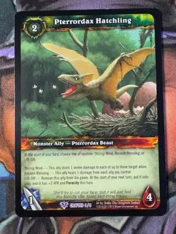 World of Warcraft TCG Promo Crafted 9/9 Pterrordax Hatchling - Image 1