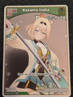 Kazama Iroha hololive card game Basic PR pack vol.1 promo P hBP01-048 English - Image 1