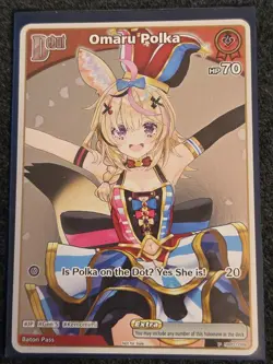 Omaru Polka hololive card game Basic PR pack vol.1 promo P hBP01-068 English - Image 1