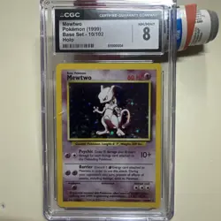 Mewtwo Pokemon 1999 Base Set 10/102 Holographic Vintage Rare - Image 1