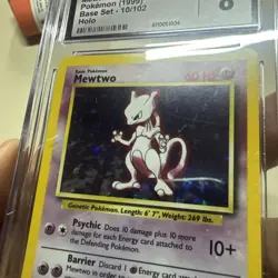 Mewtwo Pokemon 1999 Base Set 10/102 Holographic Vintage Rare - Image 3