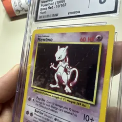 Mewtwo Pokemon 1999 Base Set 10/102 Holographic Vintage Rare - Image 4