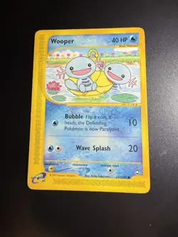Pokemon TCG Aquapolis WOOPER Regular, Common - 117/147 - Image 1