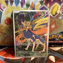 Zacian 100/64 Phantasmal Flames Full Art Secret Rare Pokemon TCG - Image 1