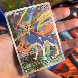 Zacian 100/64 Phantasmal Flames Full Art Secret Rare Pokemon TCG - Image 3