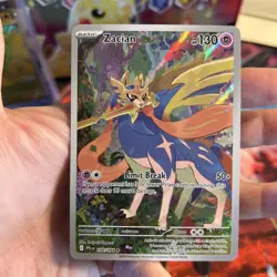 Zacian 100/64 Phantasmal Flames Full Art Secret Rare Pokemon TCG - Image 4