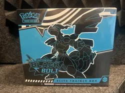 Pokemon Elite Trainer Box Scarlet & Violet Black Bolt Sealed English Black Bolt - Image 1