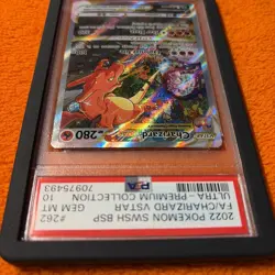 2022 Pokemon Swsh BSP #262 FA/ Charizard Vstar Ultra Premium PSA 10 GM - Image 4