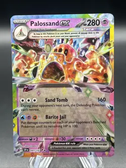 POKEMON - PALOSSAND EX 091/191 DOUBLE RARE HOLO SCARLET & VIOLET SURGING SPARKS - Image 1