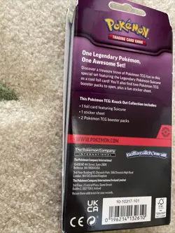 New Pokemon TCG Suicune Knock Out Collection Unopened With Side Glue Opened - Image 3