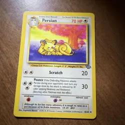 Pokemon Unlimited Jungle Stage 1 1999 Persian 42/64 - Image 2