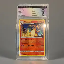 Pokemon TCG Vivid Voltage Cracked Ice Charizard Holo 025/185 PSA 9 Grade - Image 1