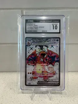 Charizard ex CGC 10 215/197 SV03: Obsidian Flames Pokemon TCG Holo - Image 1