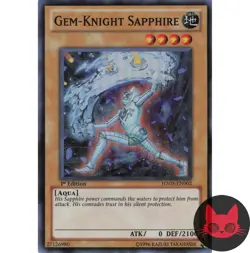 Yugioh Gem-Knight Sapphire HA05-EN002 Super Rare 1st Edition NM - Image 1