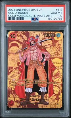 2024 ONE PIECE JPN OP09-EMPERORS IN THE NEW WORLD #118 GOL D. ROGER PSA 10 - Image 1