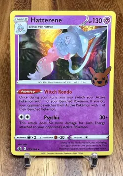 Hatterene 073/198 Holo Trick or Trade Halloween Pokemon Card NM - Image 1