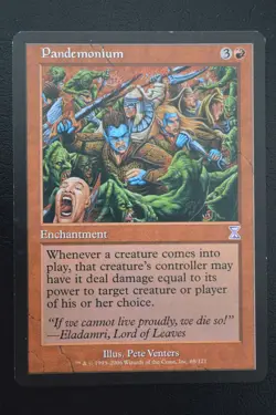 Magic The Gathering MTG PANDEMONIUM Time Spiral Timeshifted LP Lightly Played - Image 1