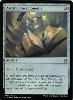 Arcane Encyclopedia - FOIL - U Commander Legends: Battle for Baldur's Gate 297 - - Image 1