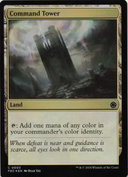 Command Tower - FOIL - C Commander: Foundations 3 - MTG - Image 1