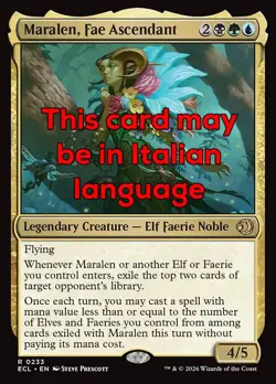 MTG MARALEN, FAE ASCENDANT FOIL EXC - MARALEN, FATA IN ASCESA 233 - ECL - MAGIC - Image 1