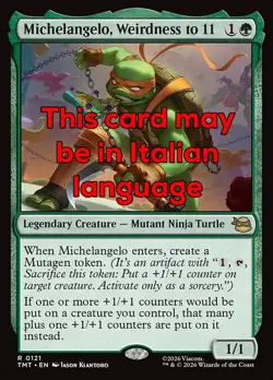 MTG MICHELANGELO, WEIRDNESS TO 11 FOIL EXC - STRAMBERIA A 11 121 TMT - Image 1