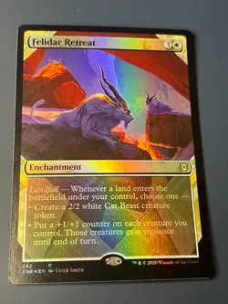1x FOIL FELIDAR RETREAT - Showcase Commander - MTG - Magic the Gathering - Image 1