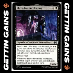 Shredder, Unrelenting - 0074 - UC - Non-Foil - TMNT - MTG - NM/M - Image 1