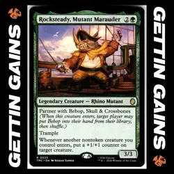Rocksteady, Mutant Marauder - 0033 - R - Non-Foil - TMNT - MTG - NM/M - Image 1