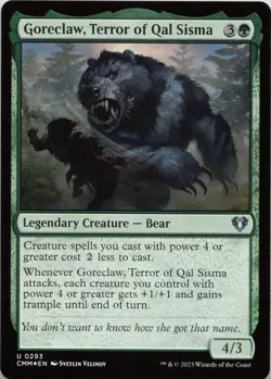 Goreclaw, Terror of Qal Sisma - FOIL - U Commander Masters 293 - MTG - Image 1