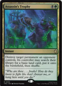 Assassin's Trophy R Commander: Teenage Mutant Ninja Turtles 55 NM MTG - Image 1