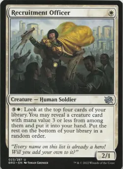 Recruitment Officer U The Brothers' War 23 LP MTG - Image 1