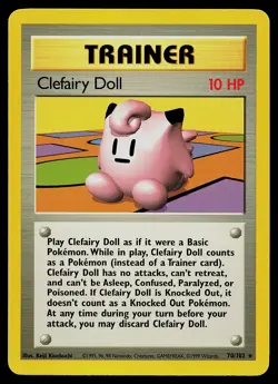 Pokemon Card - Clefairy Doll Base Set 70/102 Rare - Image 1